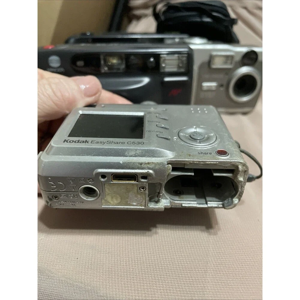 Lot of 9 Cameras, Video, Flash - Parts Only- Not Tested Some Broken PARTS ONLY